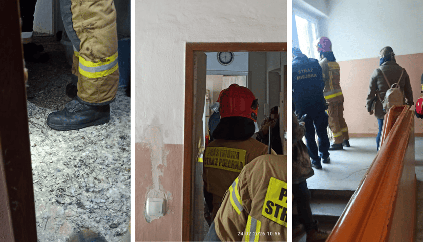 <p>Ponieważ właścicielka nie otwierała, pracownik MOPS wezwał straż pożarną</p>