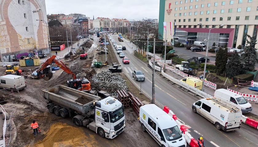 Przebudowa węzła przesiadkowego Drobnera-Dubois - luty 2026 rok