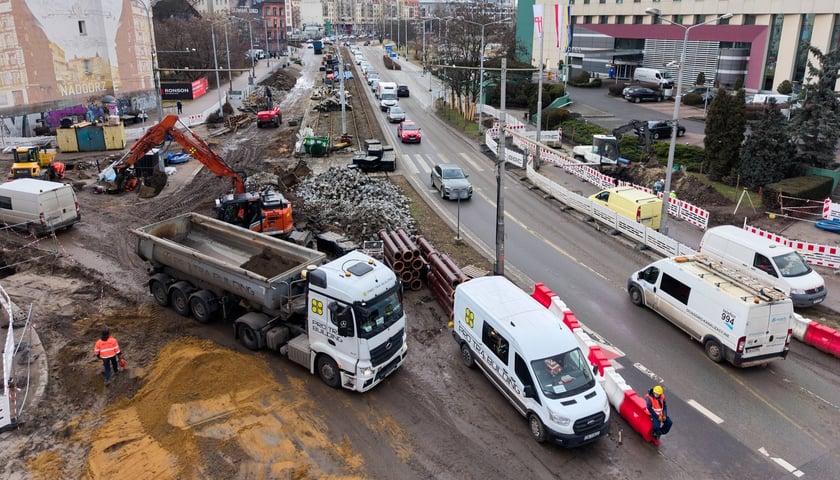 Rejon ulic Drobnera i Dubois to teraz wielki plac budowy 