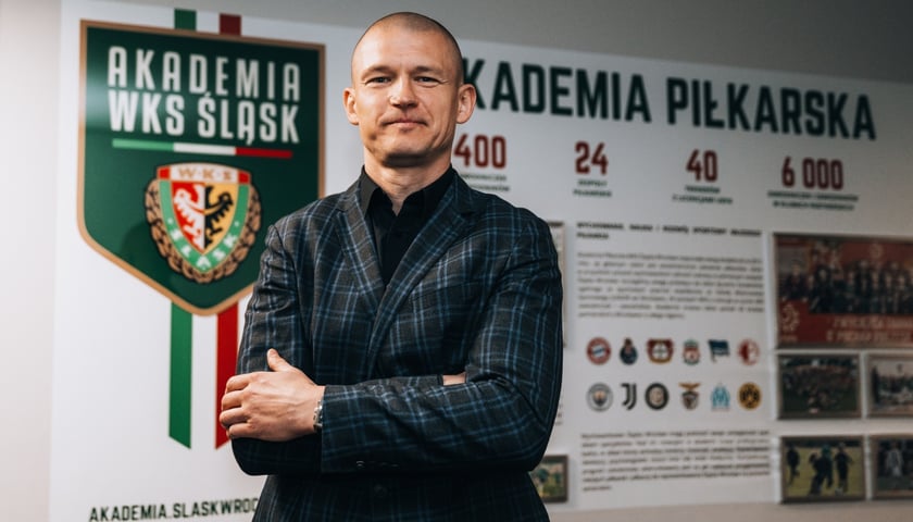 Przemysław Kaźmierczak - nowy dyrektor Akademii Piłkarskiej Śląska Wrocław.