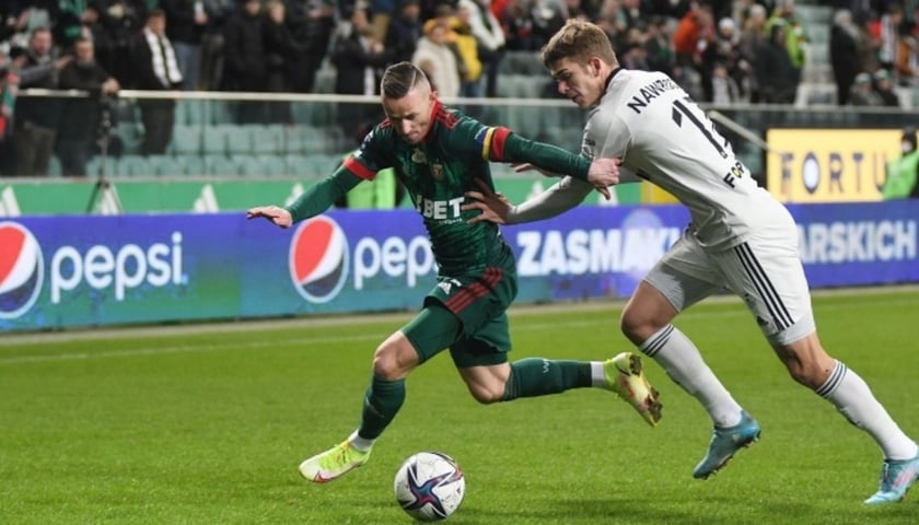 Legia zrewanżowała się Śląskowi za porażkę w rundzie jesiennej - akcja z meczu