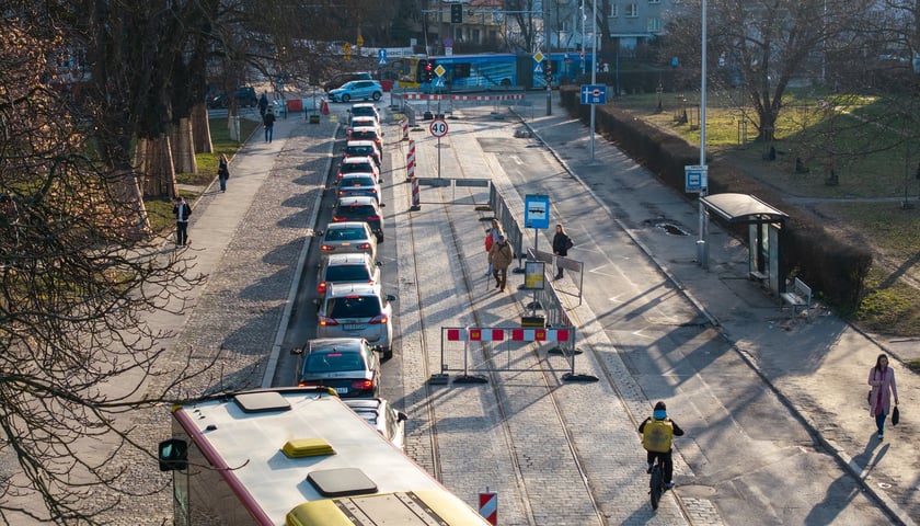 Przebudowa ulicy Gajowickiej - stan na 27 lutego 2026