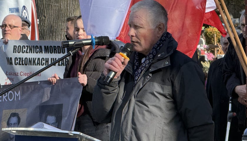 Obchody Narodowego Dnia Pamięci Żołnierzy Wyklętych na Cmentarzu Osobowickim przy Pomniku Ofiar Terroru Komunistycznego 1945–1956