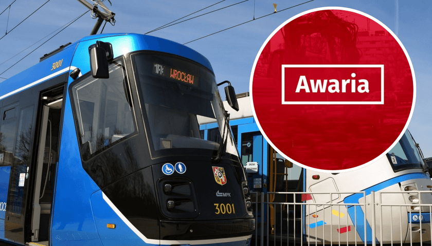 Zdjęcie ilustracyjne: Skoda 16T i Skoda 19T, a w kółku napis "Awaria"