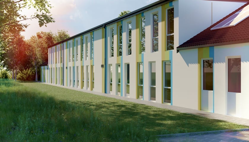 Wizualizacja nowej placówki przy ul. Starogajowej we Wrocławiu