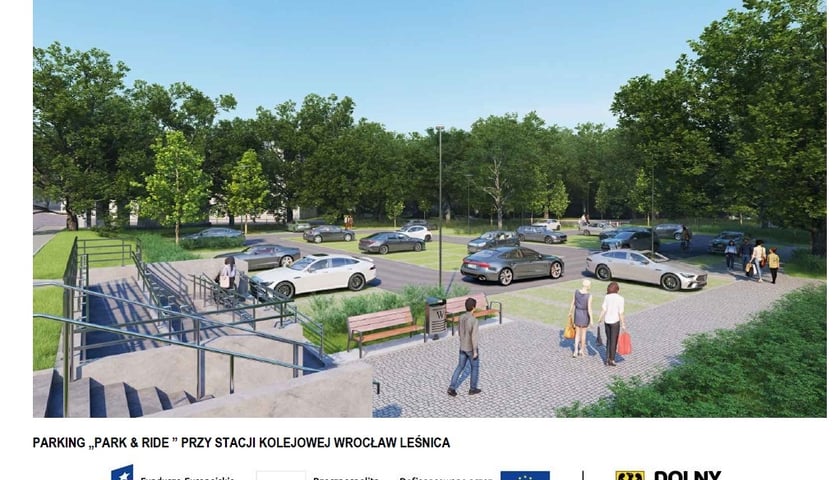 Wizualizacja parkingu P&R na Leśnicy