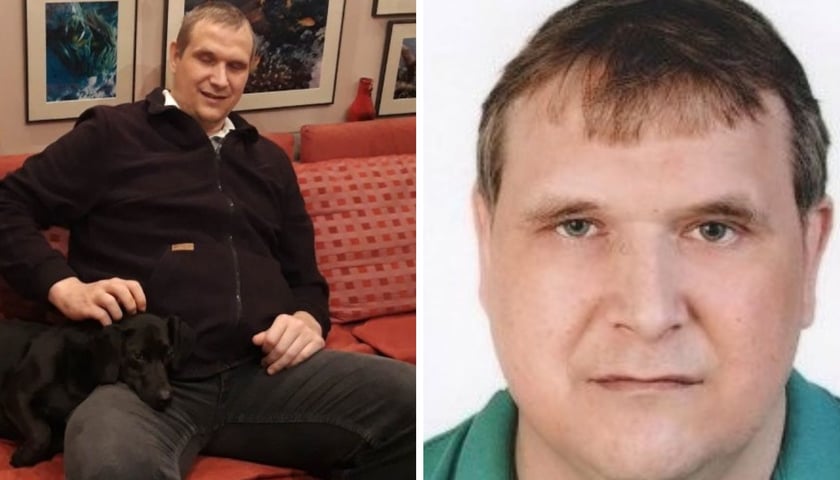 Zaginiony Marcin Jędrzejczak, kolaż dwóch zdjęć