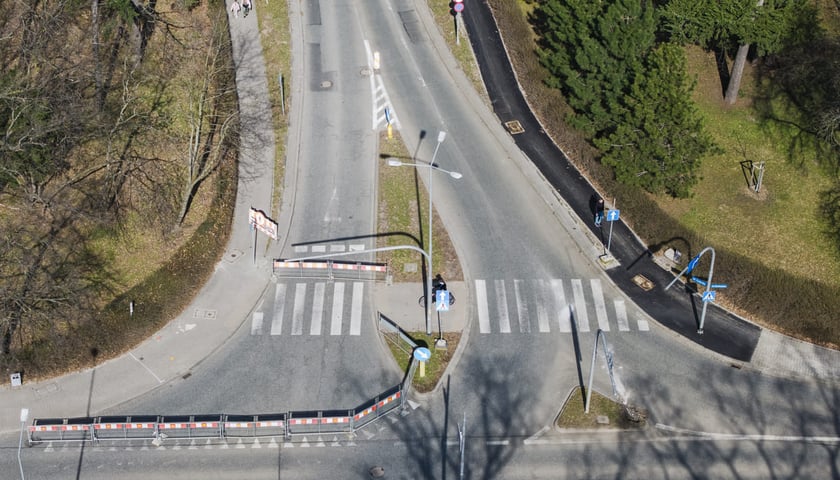 Remont ulicy Łużyckiej - tymczasowa organizacja ruchu. Wrocław, 14.03.2026