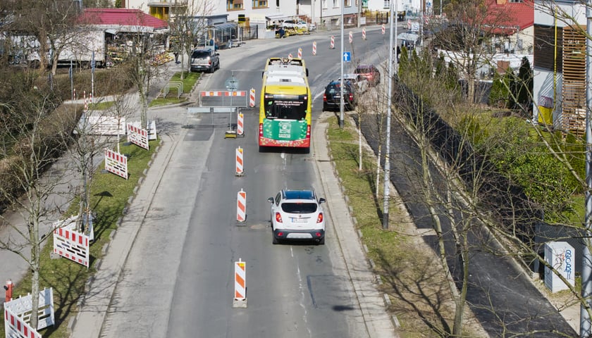 Remont ulicy Łużyckiej - tymczasowa organizacja ruchu. Wrocław, 14.03.2026