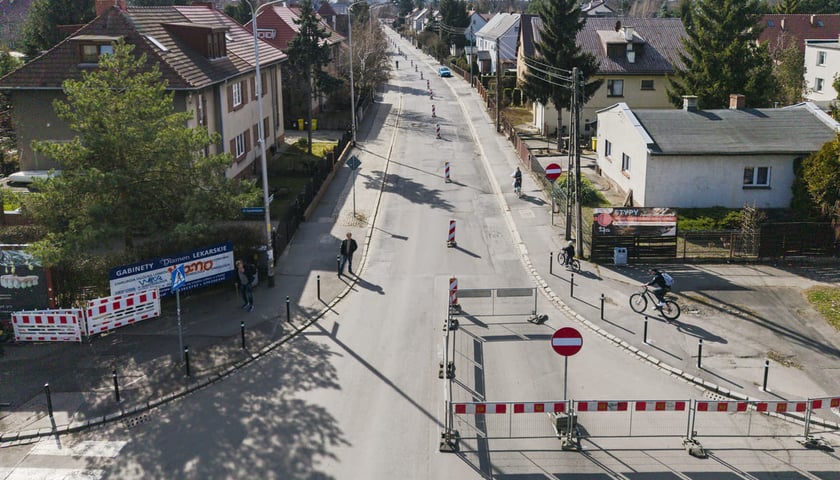 Remont ulicy Łużyckiej - tymczasowa organizacja ruchu. Wrocław, 14.03.2026