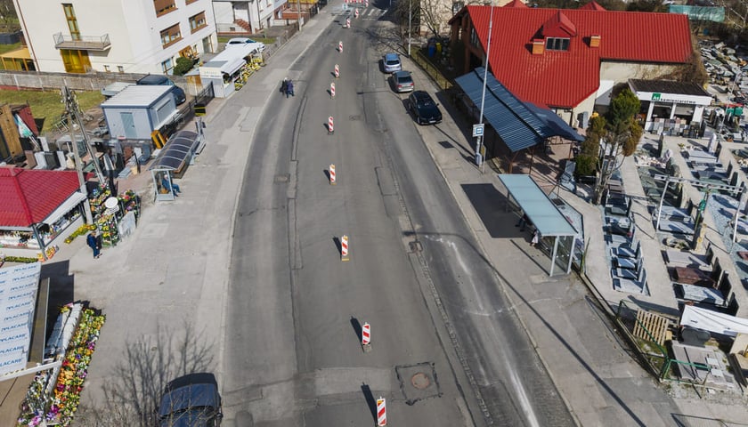 Remont ulicy Łużyckiej - tymczasowa organizacja ruchu. Wrocław, 14.03.2026