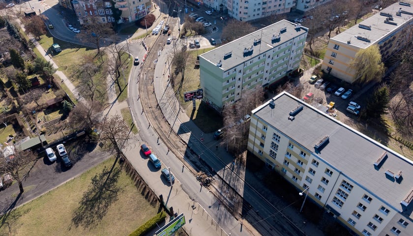 Remont torowiska w rejonie skrzyżowania Glinianej z Łódzką