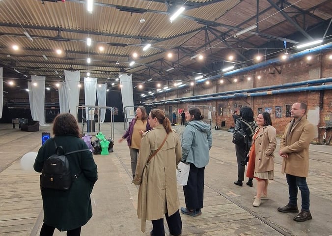 Wizyta studyjna delegacji z Bukaresztu we Wrocławiu w ramach projektu GreenPlace. Oprowadzanie po Czasoprzestrzeni.