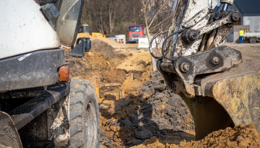 Zdjęcia z prac MPWiK prowadzonych na Żernikach