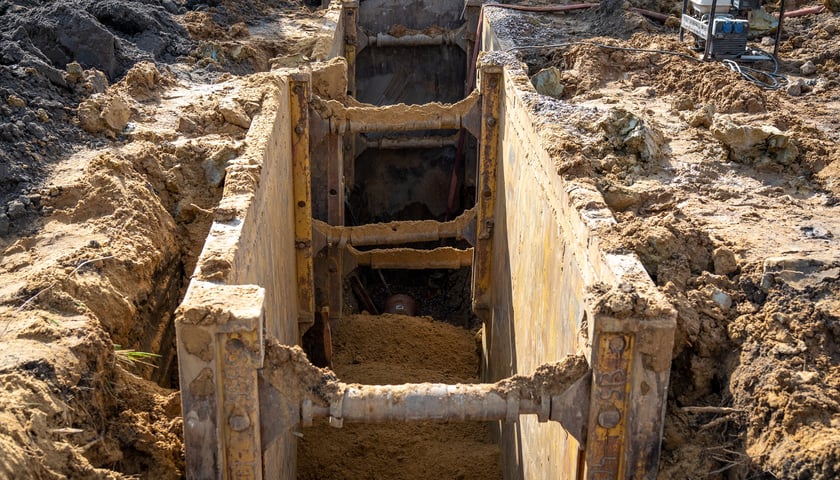 Zdjęcia z prac MPWiK prowadzonych na Żernikach