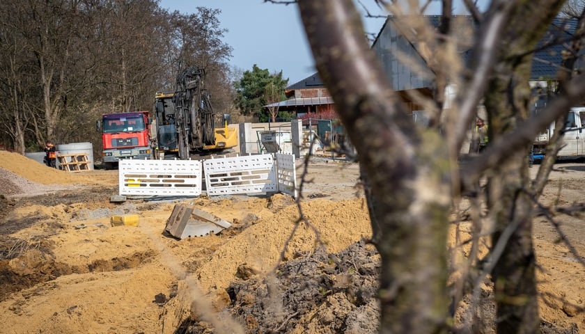 Zdjęcia z prac MPWiK prowadzonych na Żernikach