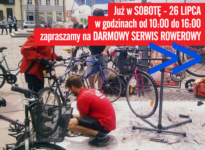 W sobotę darmowy serwis rowerowy