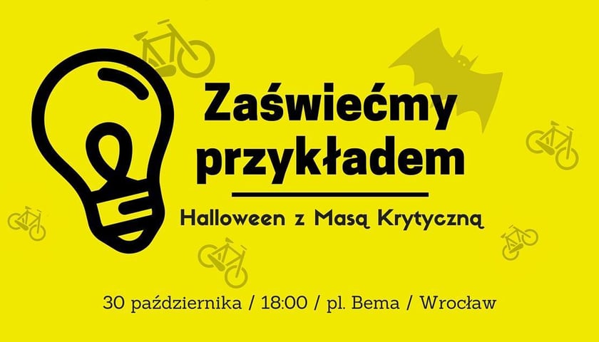 Świetlna parada rowerowa przejedzie przez Wrocław