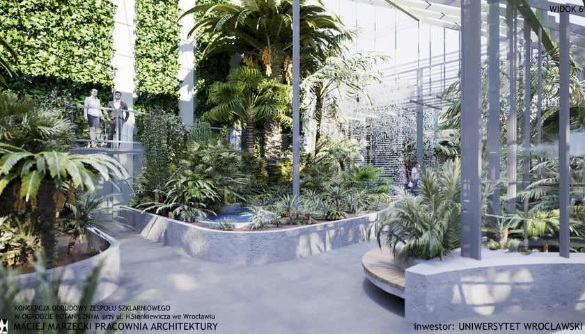 Palmiarnia w Ogrodzie Botanicznym we Wrocławiu. Wizalizacje