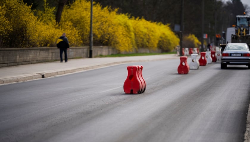 Ulica Grabiszyńska z nową nawierzchnią (zdjęcie z poniedziałku 23 marca) 