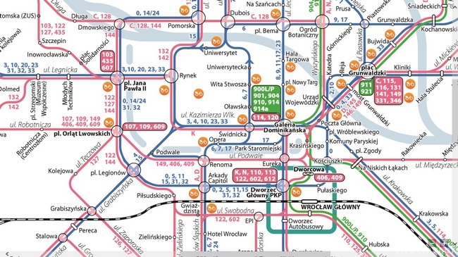 Nowa mapa komunikacji miejskiej