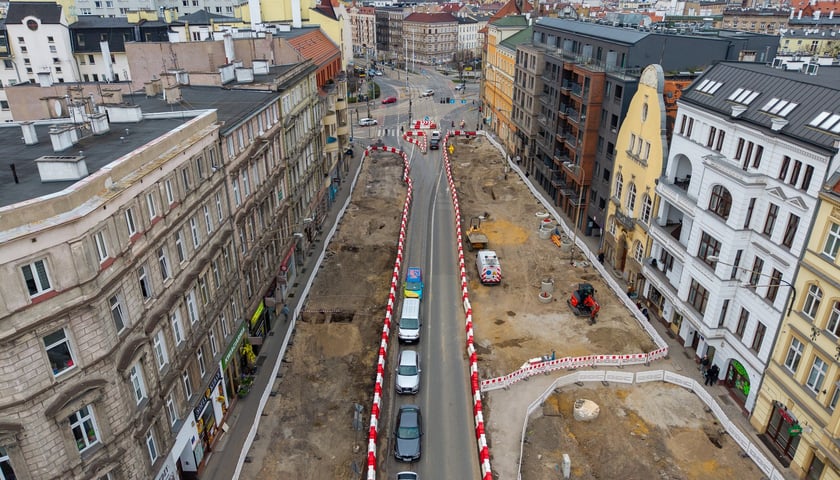 Prace na budowie węzła przesiadkowego Drobnera-Dubois