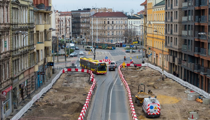 Prace na budowie węzła przesiadkowego Drobnera-Dubois