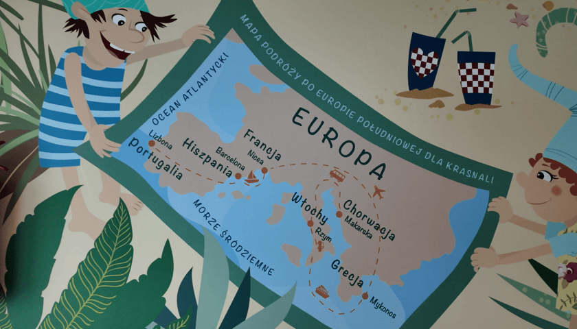 <p>Jeden z obraz&oacute;w na ścianach w Przylądku Nadziei we Wrocławiu</p>