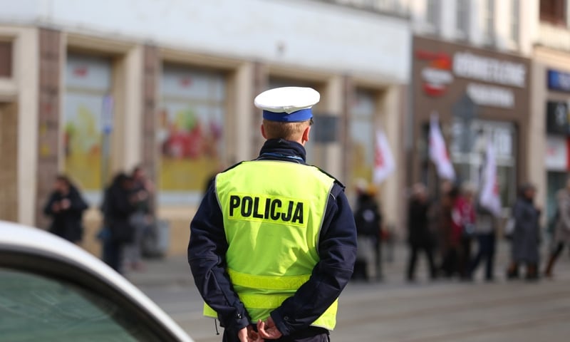 Emeryci blokowali ul. Piłsudskiego (ZDJĘCIA)