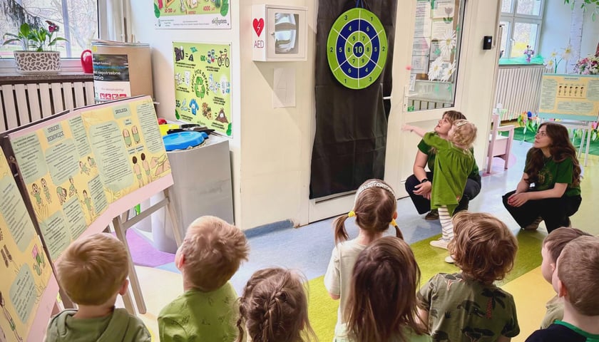 Zajęcia ze studentami w Przedszkolu nr 149