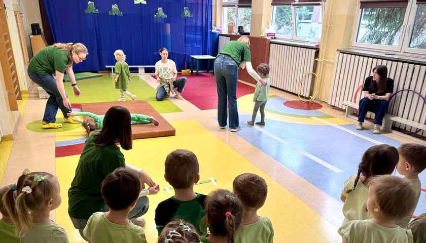 Zajęcia ze studentami w Przedszkolu nr 149