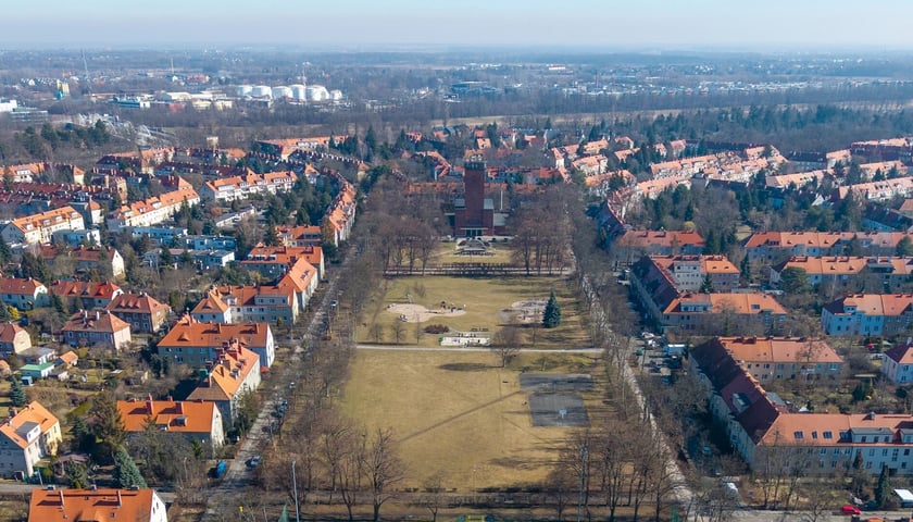 Osiedle Sępolno, widok z drona