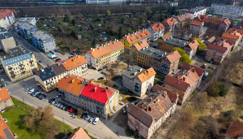 Osiedle Brochów, widok z drona. Zdjęcie ilustracyjne