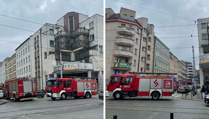 Akcja straży pożarnej na ul. Prądzyńskiego, 28.03.2026 r. 