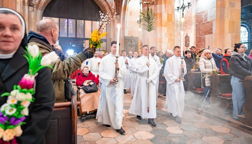 Niedziela Palmowa we Wrocławiu, uroczystości we wrocławskiej katedrze, 29.03.2026 r. 