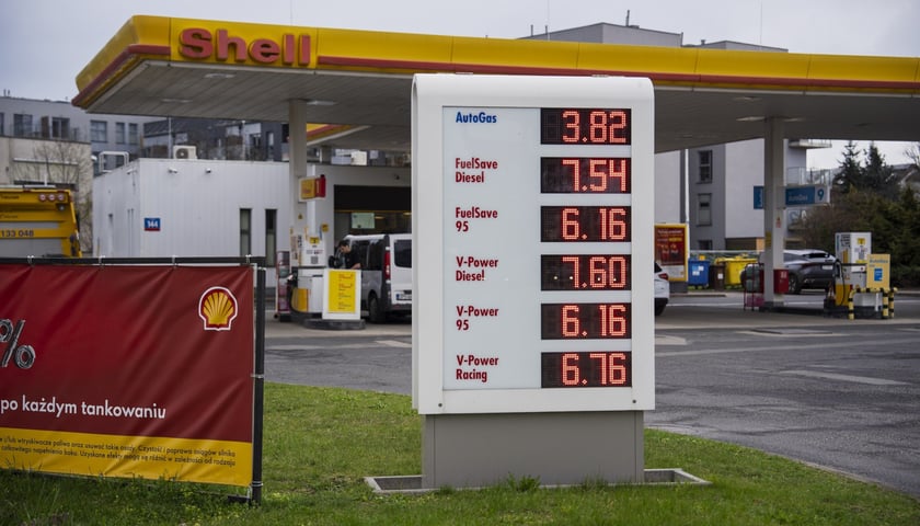 Ceny paliw na wrocławskiej stacji we wtorek 31 marca 2026 roku