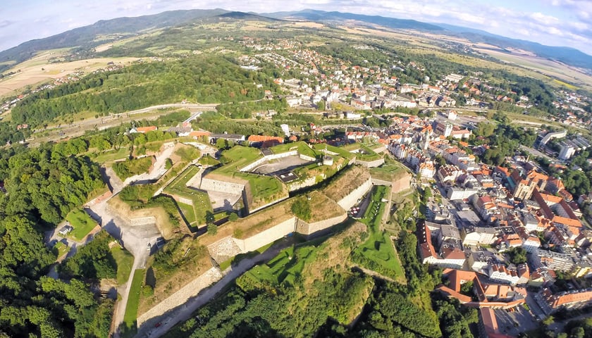 Twierdza Kłodzko. Widok z lotu ptaka