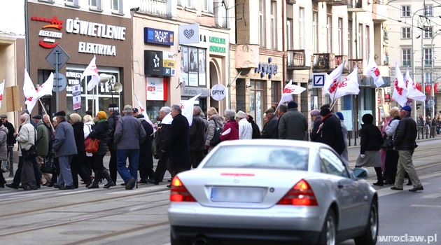 W środę emeryci zablokują ul. Piłsudskiego