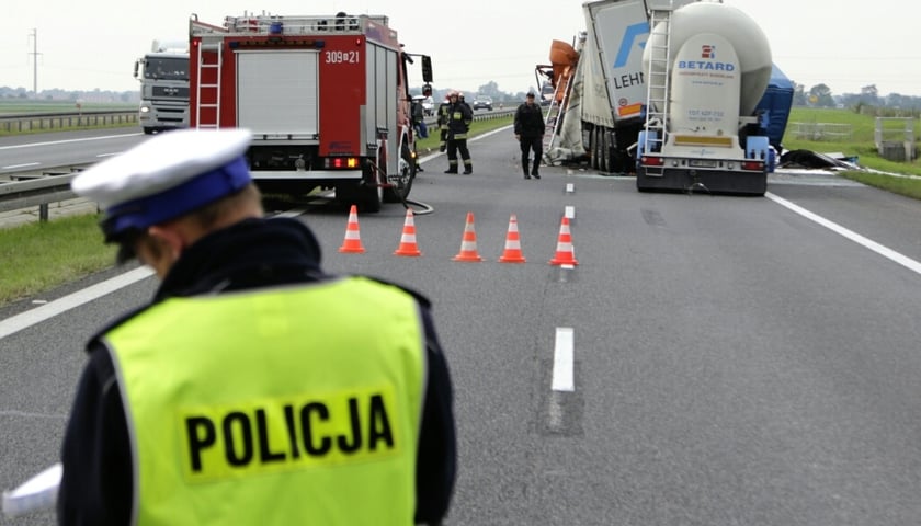 Po wypadku na A4 pod Wrocławiem droga odblokowana