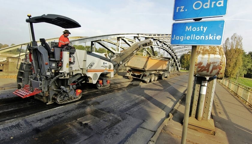 Remont mostu Jagiellońskiego. Tak minął poniedziałek