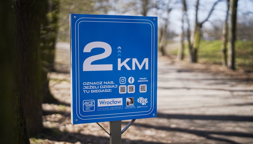 Trasa biegowa wzdłuż Kanału Żeglugowego i Powodziowego między Mostami Chrobrego a Jagiellońskimi