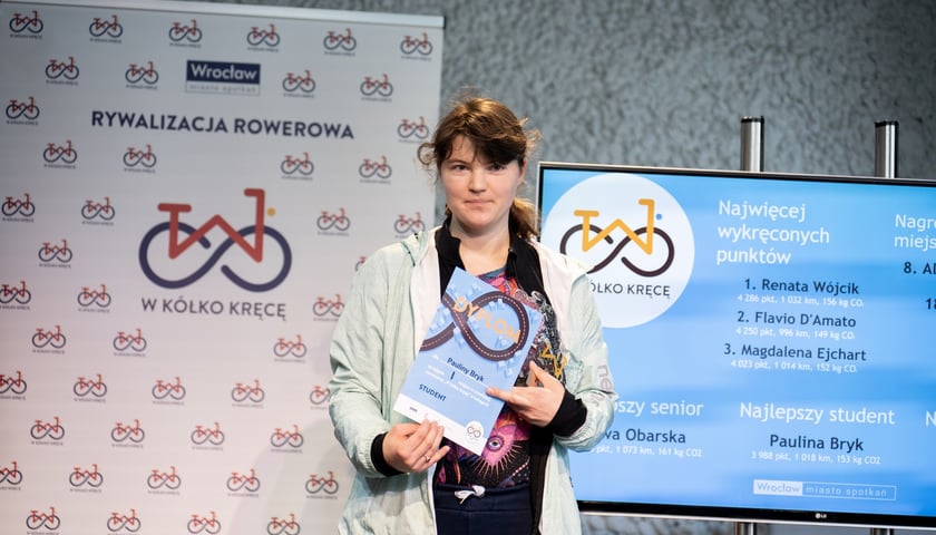 <p>Wręczenie nagr&oacute;d w akcji &bdquo;W K&oacute;łko Kręcę&rdquo; w środę 8 kwietnia w Barbarze</p>