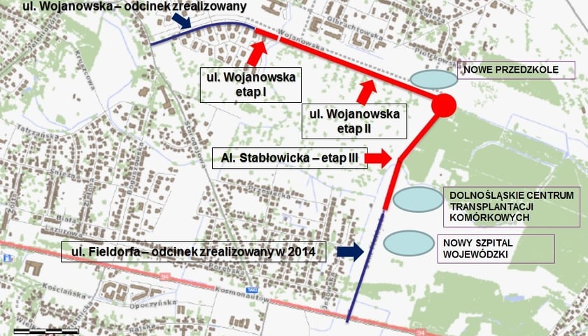 Ulica Wojanowska połączy się z Fieldorfa