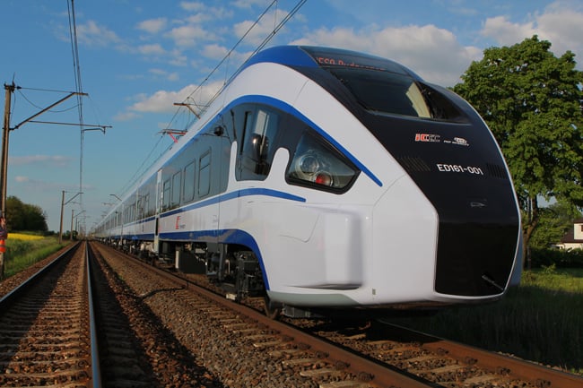 Najnowsze pociągi PKP na testach pod Wrocławiem