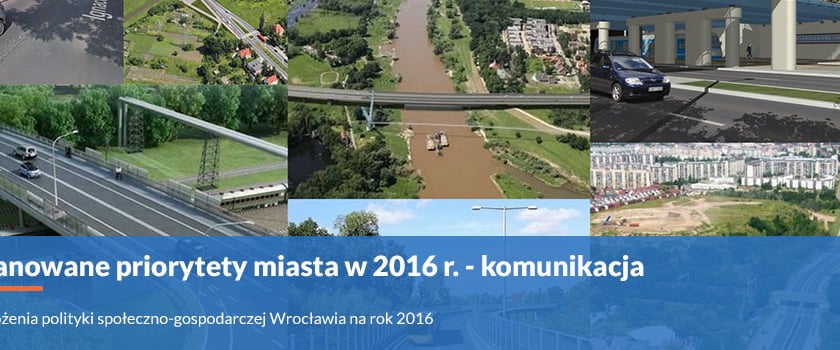 Planowane priorytety miasta – komunikacja
