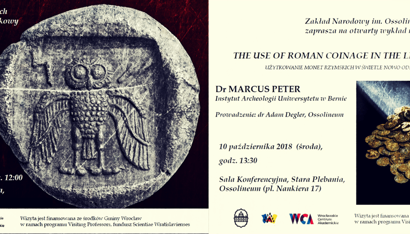 Visiting Professors: światowej sławy numizmatycy dr HAIM GITLER i dr MARCUS PETER. 10.10.2018, Ossolineum. 