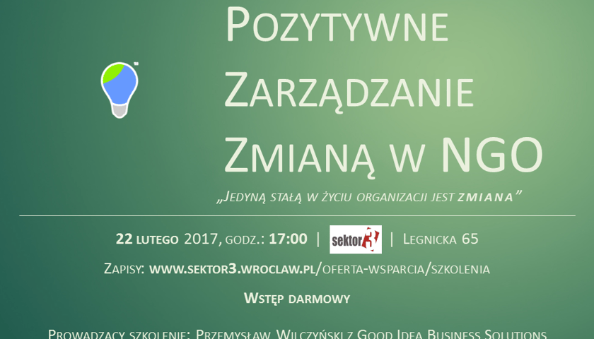 Zmiany w NGO - jak zarządzać pozytywnie