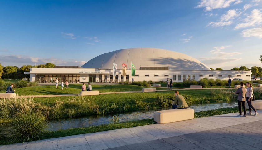 Powiększ obraz: Wrocławskie Centrum Sportu na Nowych Żernikach (wizualizacja)