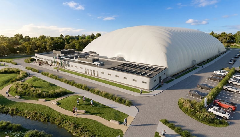 Powiększ obraz: Wrocławskie Centrum Sportu na Nowych Żernikach (wizualizacja)