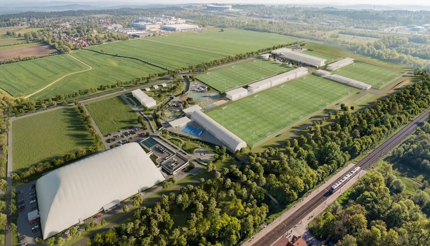 Powiększ obraz: Wrocławskie Centrum Sportu na Nowych Żernikach (wizualizacja)
